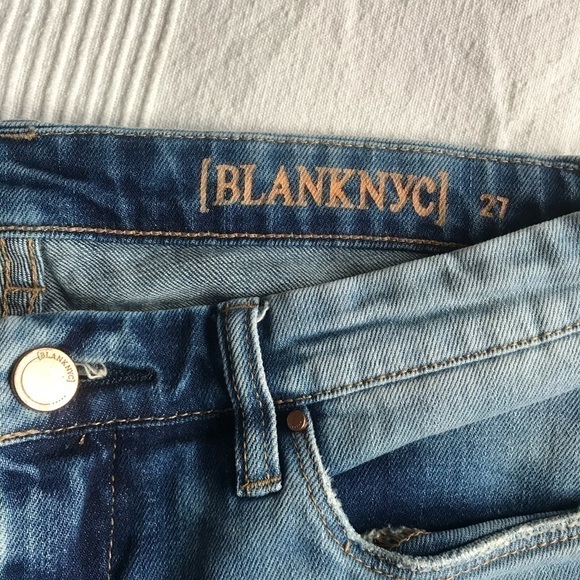 Blanknyc Denim Destructed Skinny Jeans Sz 27 - Picture 5 of 10